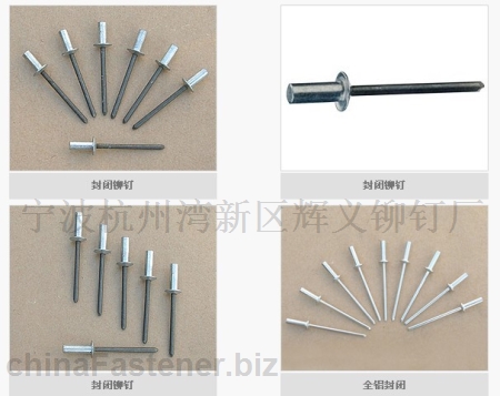 Closed End Rivets Exploded View Closed End Rivet-Sample library-chinaFastenerinfo.net